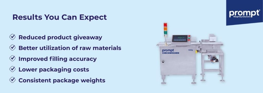 Checkweigher Results You Can Expect